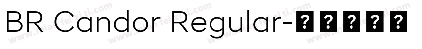 BR Candor Regular字体转换